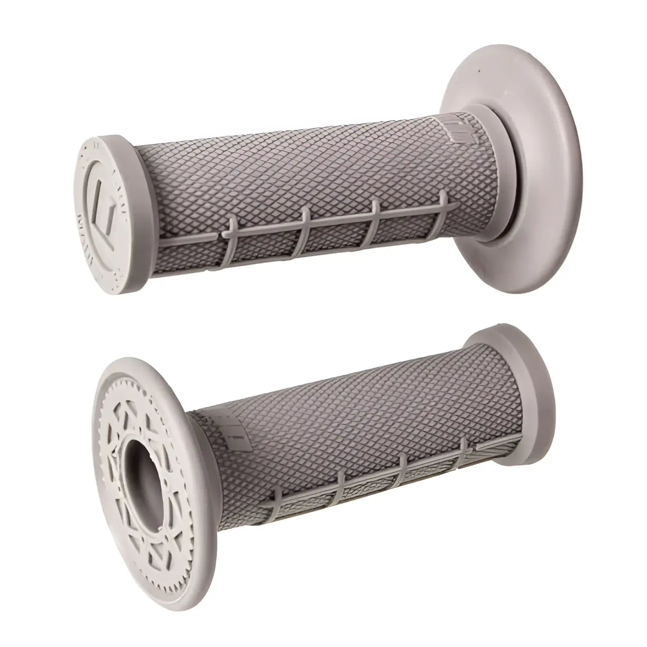 Odi mini grips 19mm gray textured motorcycle grips with matte finish and reinforced cross-bar design new generation