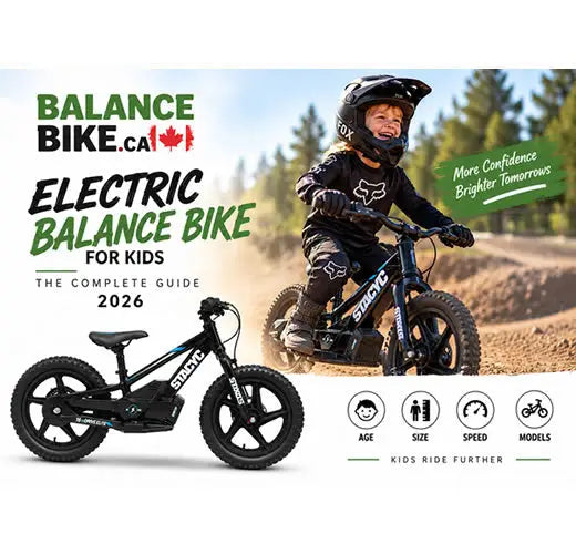 Black electric balance bike with sleek frame and rugged tires designed for kids outdoor adventures in 2026 guide