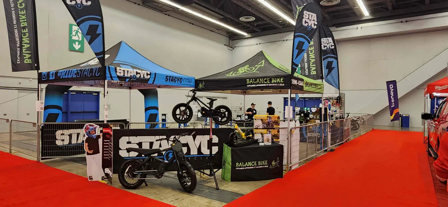 Montreal Motorcycle Show 2026 — STACYC demo zone (1)