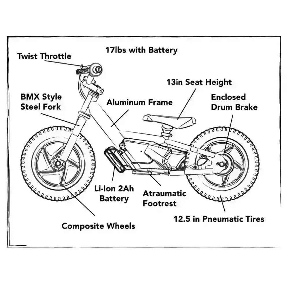 Balance Bike Stacyc Canada 12eDrive - Balance Bike