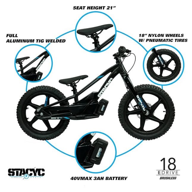 Balance Bike Stacyc Canada 18eDrive - Balance Bike