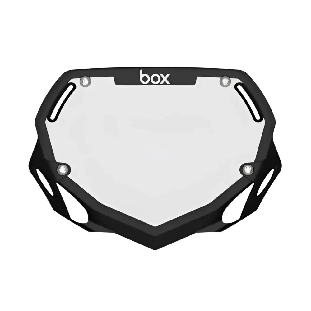 Box Two Bike Number Plate - Black - Plaque à Numéro