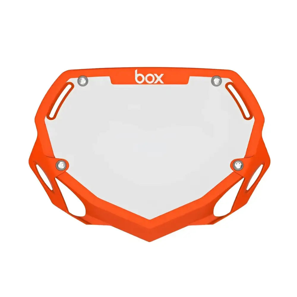 Box Two Bike Number Plate - Orange - Plaque à Numéro