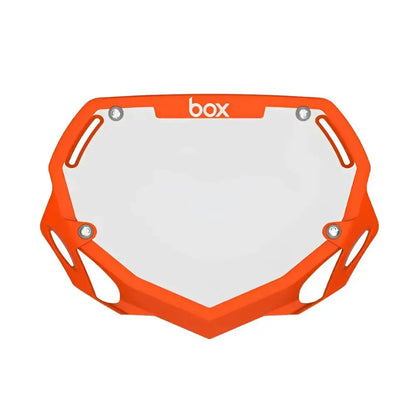Box Two Bike Number Plate - Orange - Plaque à Numéro
