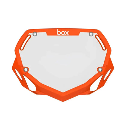 Box Two Bike Number Plate - Orange - Plaque à Numéro