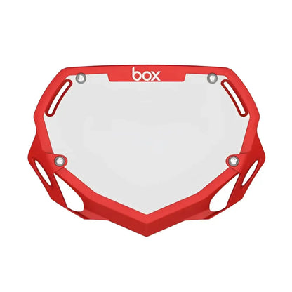 Box Two Bike Number Plate - Red - Plaque à Numéro
