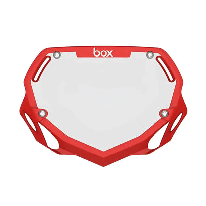 Box Two Bike Number Plate - Red - Plaque à Numéro