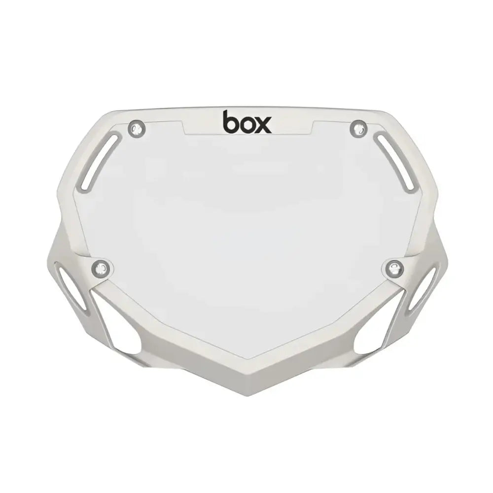 Box Two Bike Number Plate - White - Plaque à Numéro