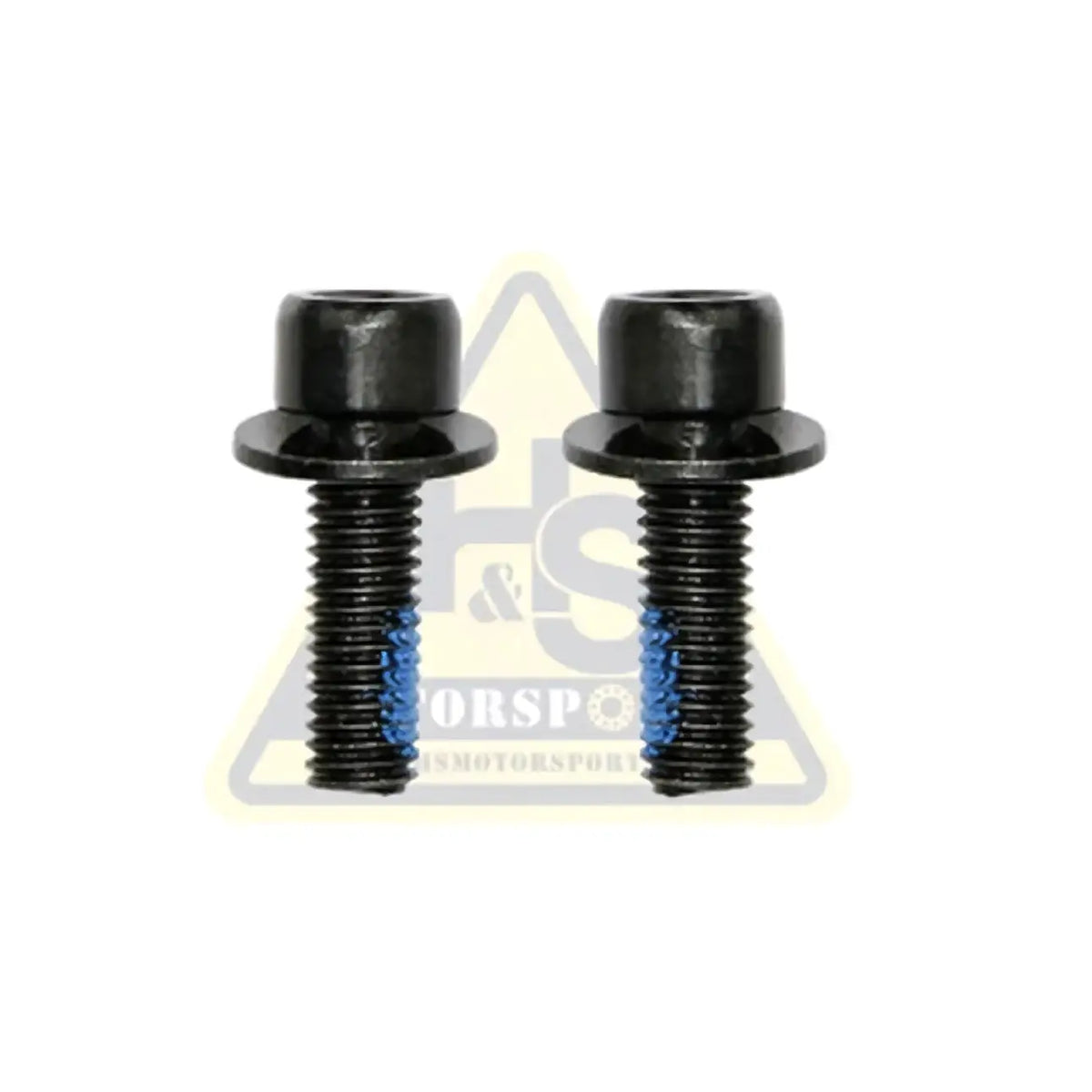 Black coated metal brake caliper mounting screws with hexagonal heads and threaded shafts for Stacyc 18-20 edrive