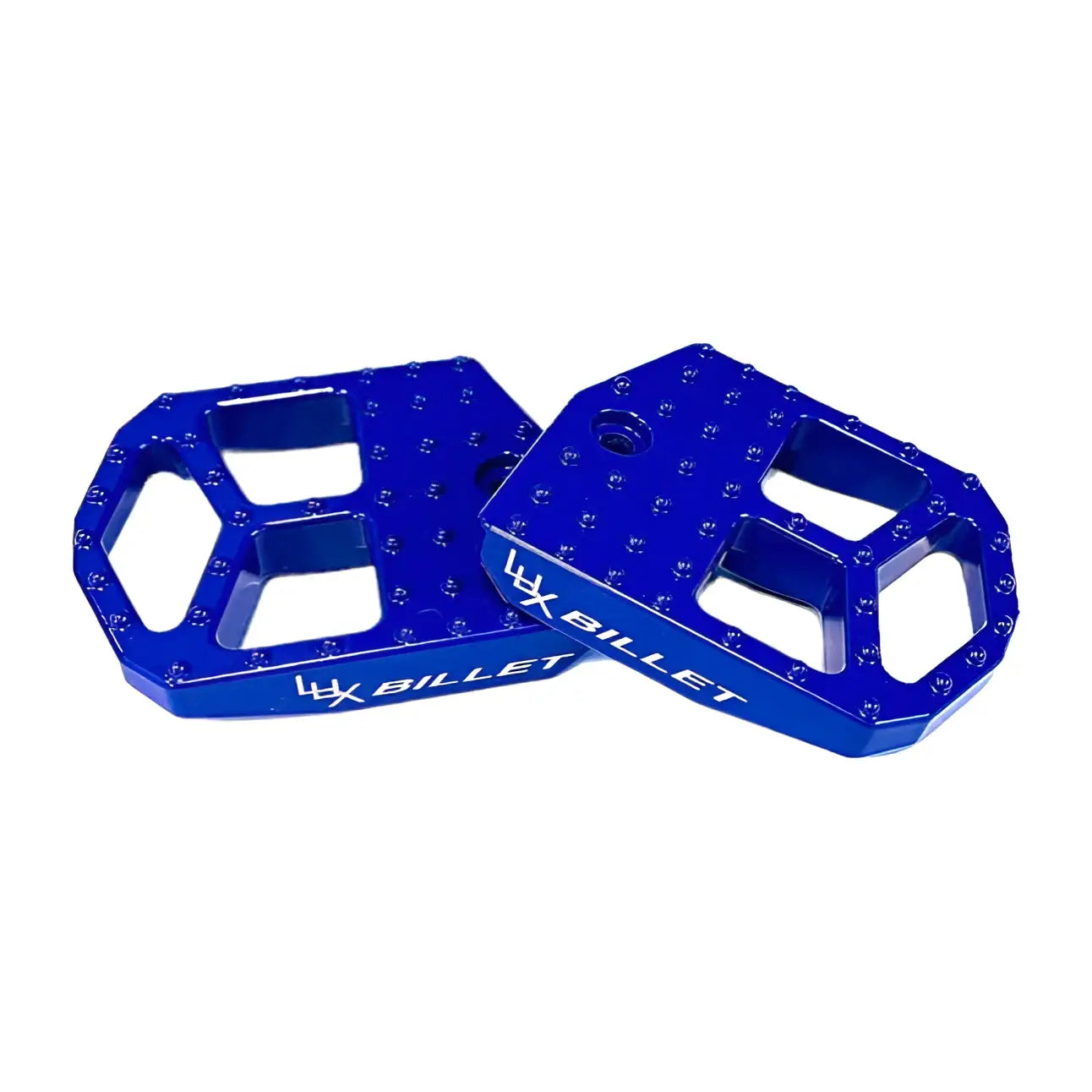 Lux Billet Extended Footrest 12-16eDrive - Blue - Repose-Pieds