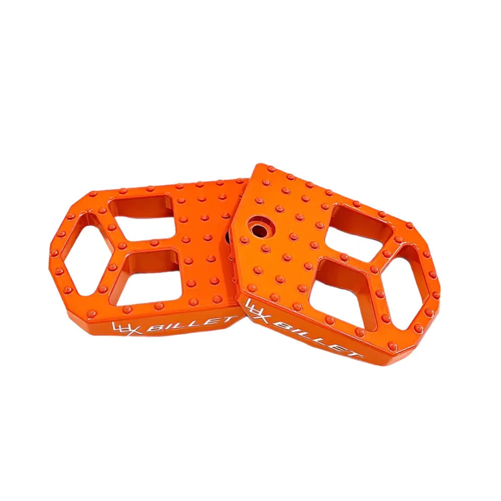 Lux Billet Extended Footrest 12-16eDrive - Orange - Repose-Pieds