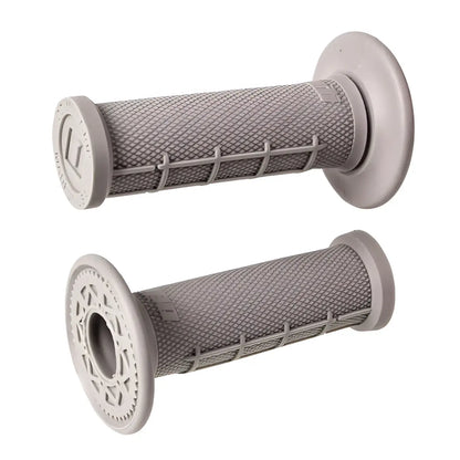 Odi mini grips 19mm gray textured motorcycle grips with matte finish and reinforced cross-bar design new generation