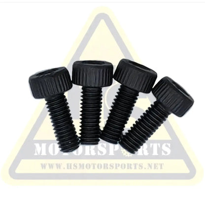 Four black hex socket head cap screws with ribbed heads for reduction gearbox stacyj 12-16 edrive