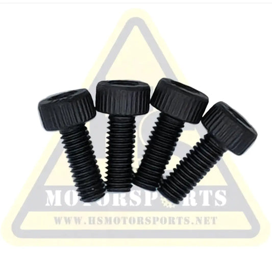 Four black hex socket head cap screws with ribbed heads for reduction gearbox stacyj 12-16 edrive