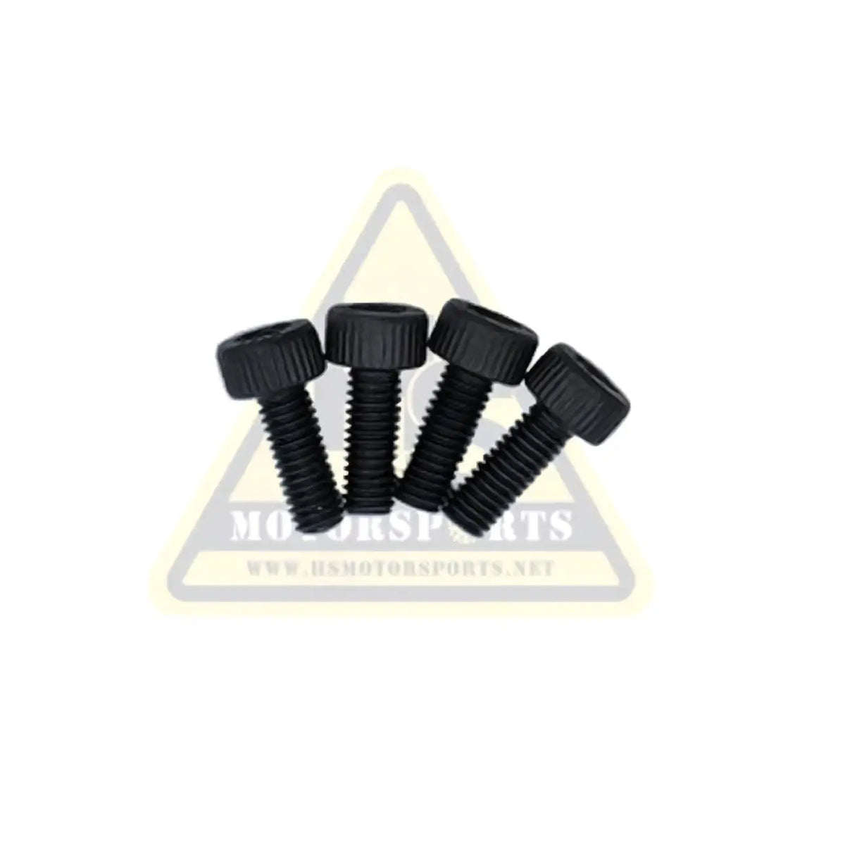 Four black textured-head screws with threaded shafts for reduction gearbox to 90-degree gearbox Stacyc 18-20 eDrive