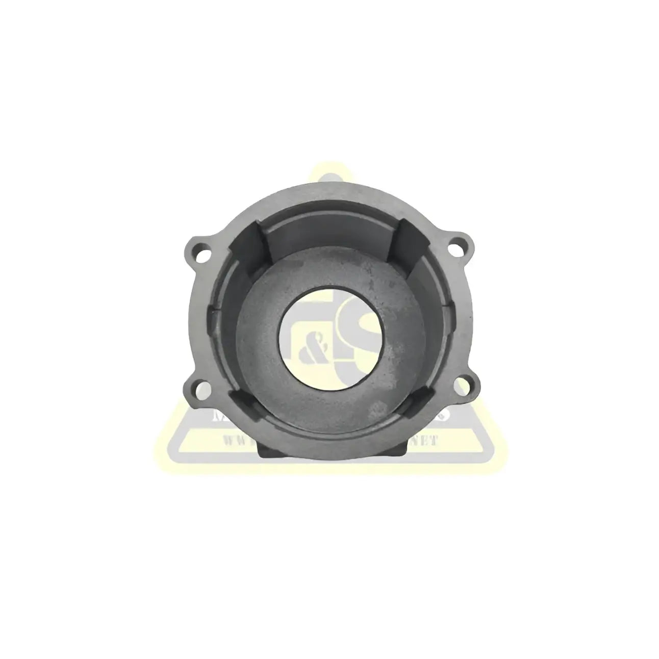 Black plastic reinforced planetary gearbox housing stacyc 18-20eDrive with four mounting holes and central opening