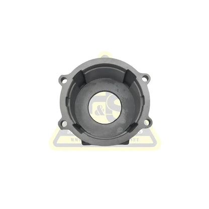 Black plastic reinforced planetary gearbox housing stacyc 18-20eDrive with four mounting holes and central opening