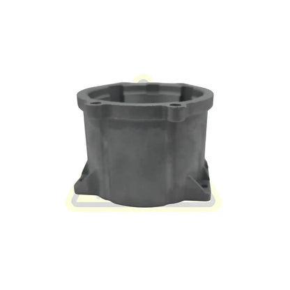 Dark gray plastic reinforced planetary gearbox housing with integrated mounting flanges and threaded holes for stacyc 18-20edrive